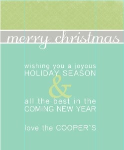 Christmas card templates 1 image