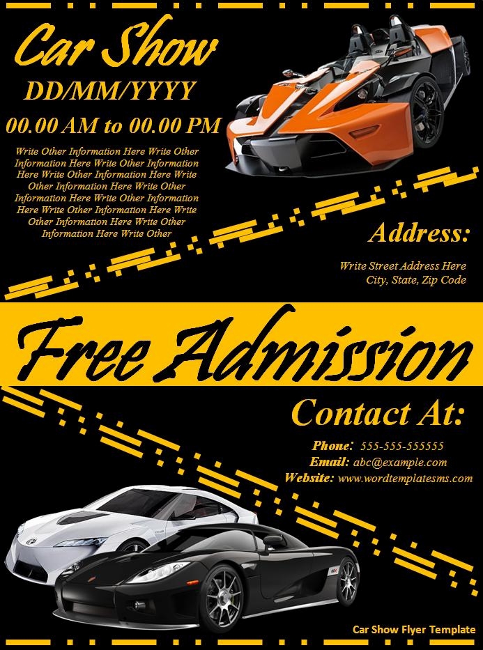 Car Show Flyers Templates