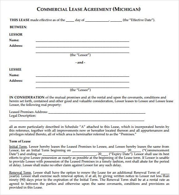 Commercial lease agreement image 3