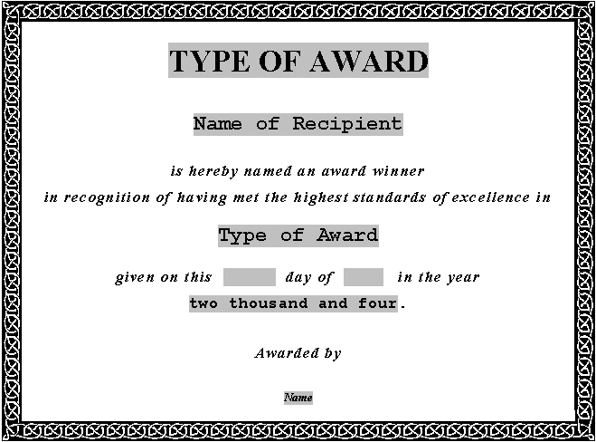 award certificate 3