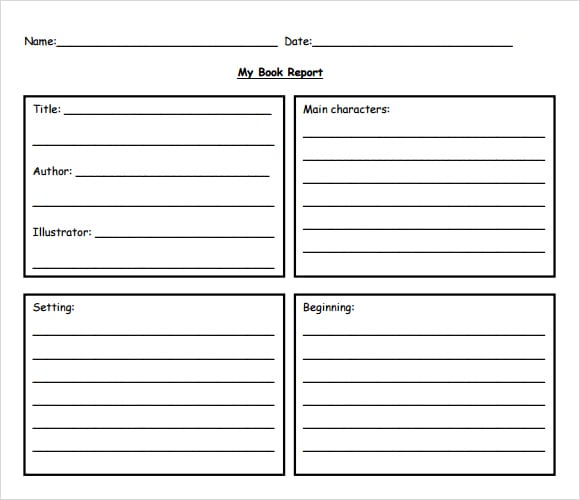 book report template image 6