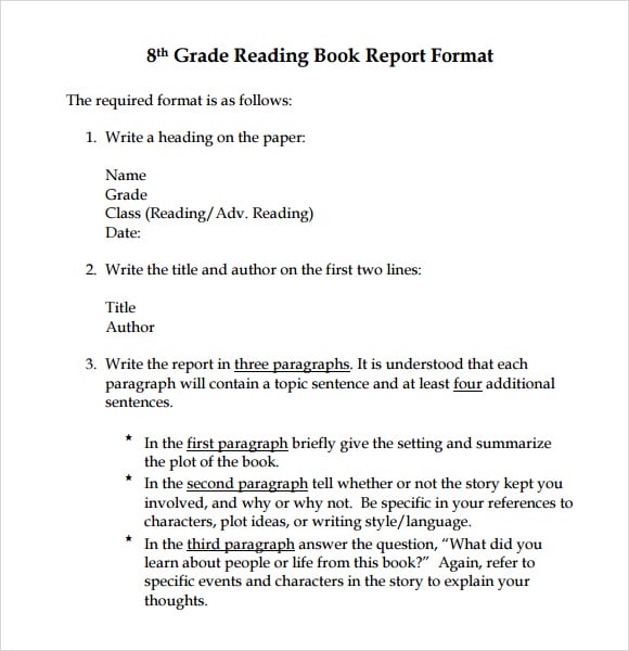 book report template image 7