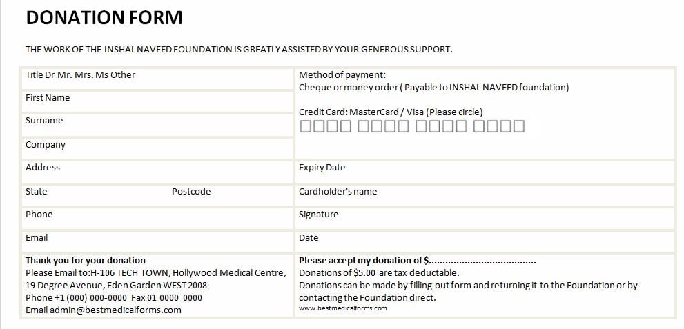 donation form template image 2