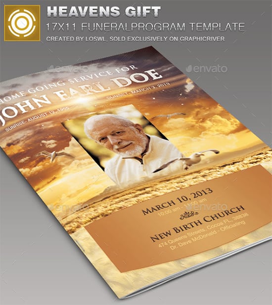 funeral program template 6