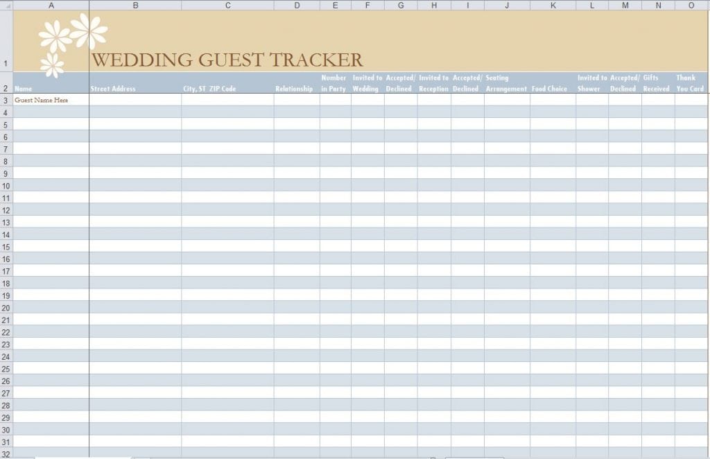 guest list template image 1