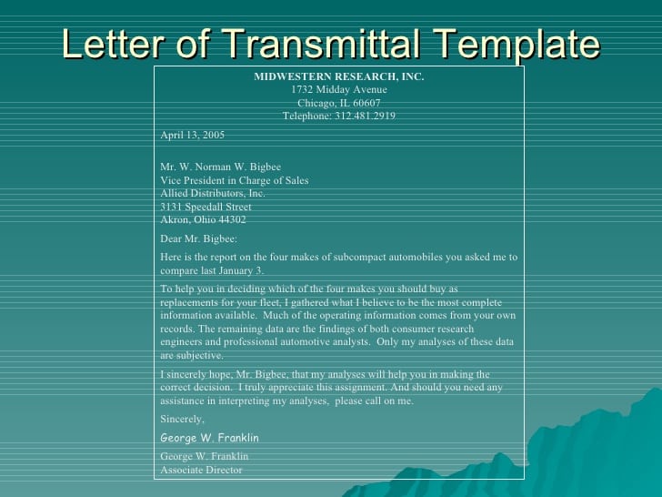 letter of transmittal template 5