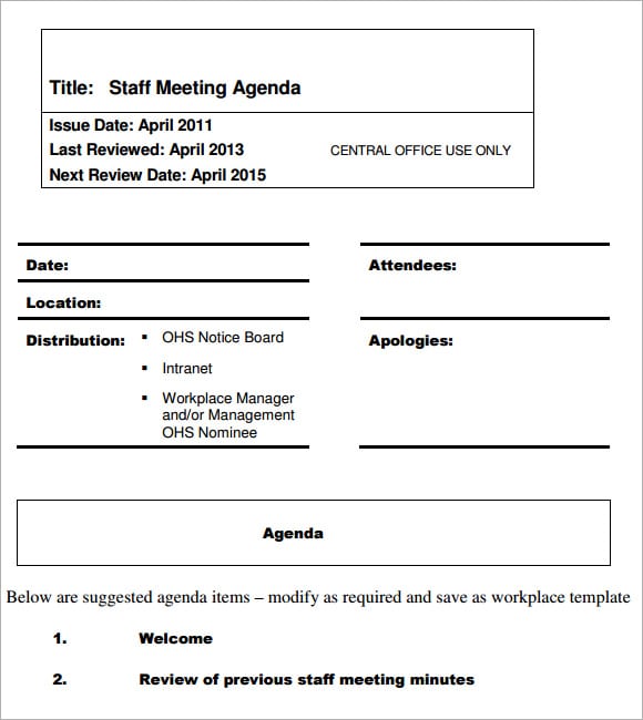 meeting agenda template 6
