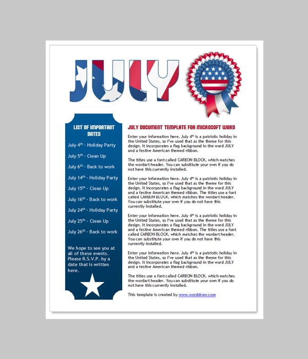 newsletter word template 2