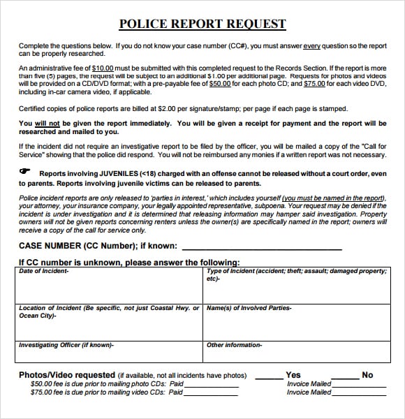 police report template image 4