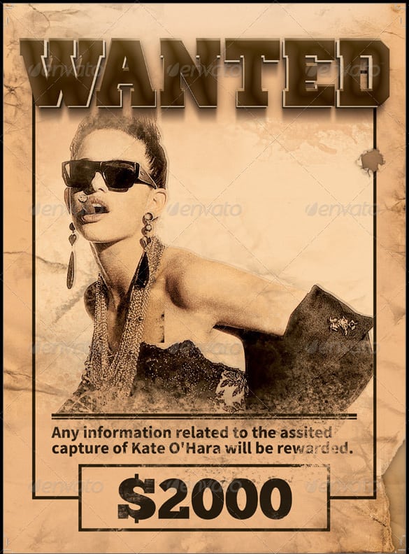 wanted poster template 2