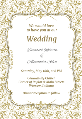 wedding invitation template 2