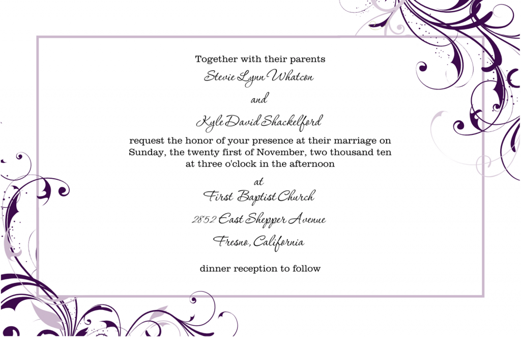 wedding invitation template 5