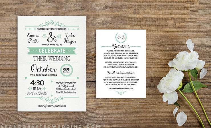 wedding invitation template 6