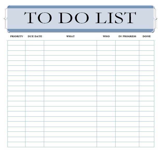 To do list template image 1