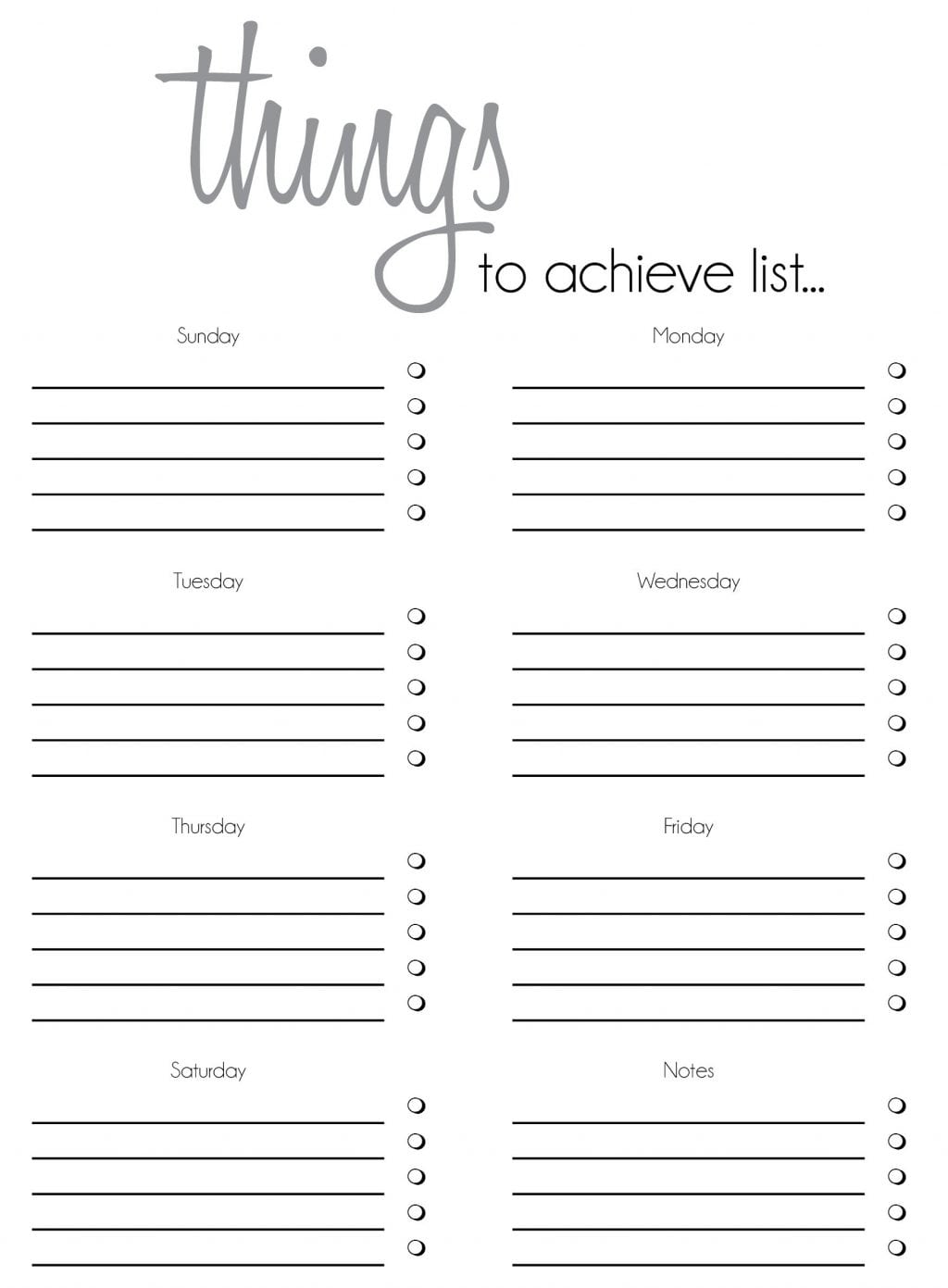 7 Free To Do Task List Templates Excel PDF Formats