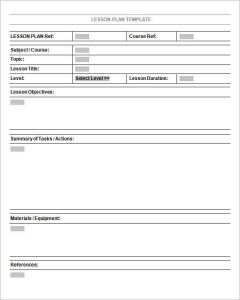 5 Free Lesson Plan Templates - Excel PDF Formats