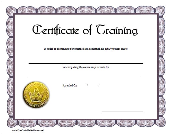 training certificate image 1