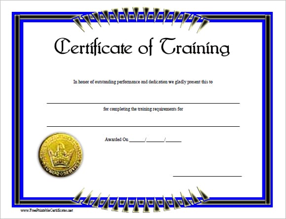 training certificate image 3