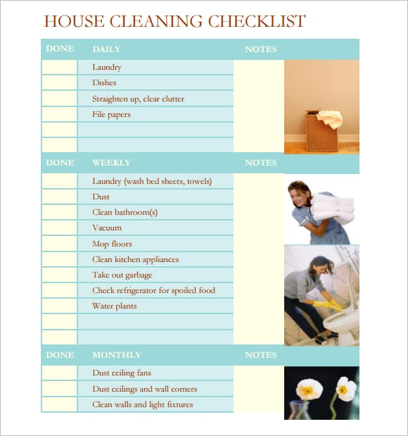 House cleaning list image 3