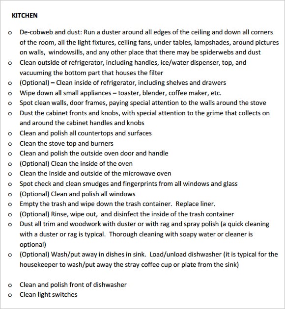House cleaning list image 4