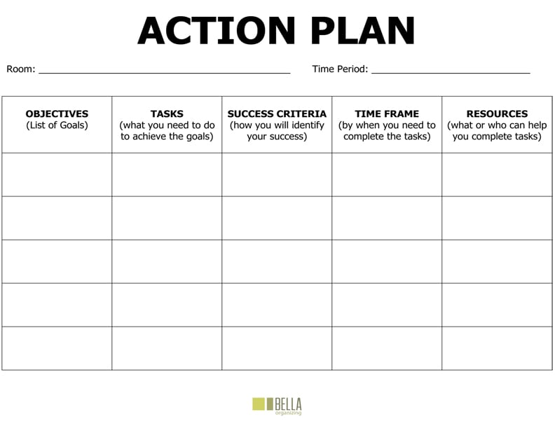 action plan action research format sample