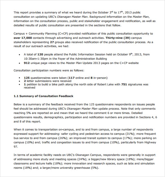 assignment summary report