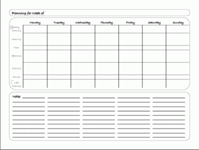 weekly planner template image 4