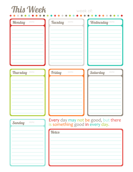 weekly planner template image 5