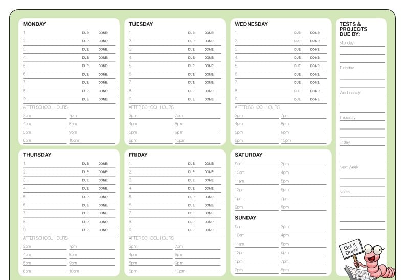 weekly planner template image 6