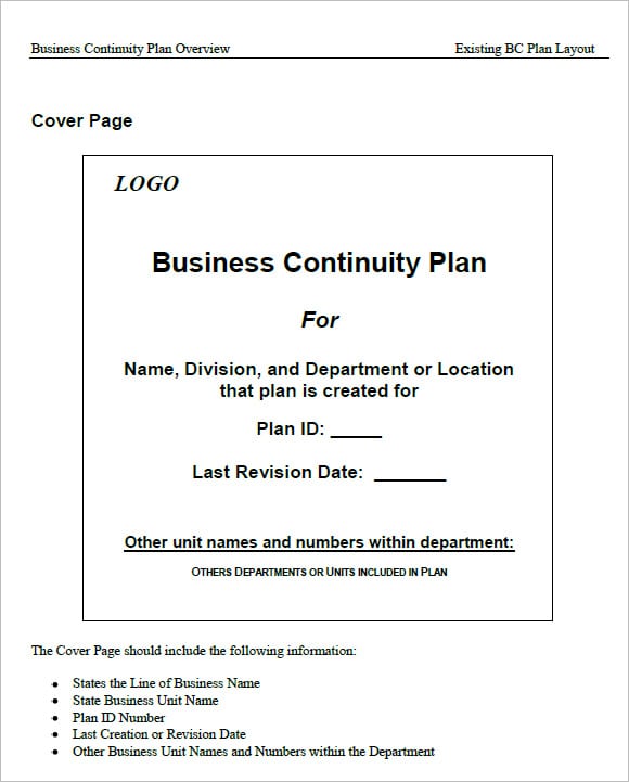 business continuity plan in simple words