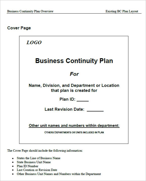 7-free-business-continuity-plan-templates-excel-pdf-formats