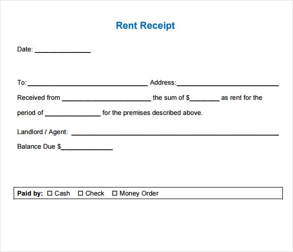 rent receipt template image 5