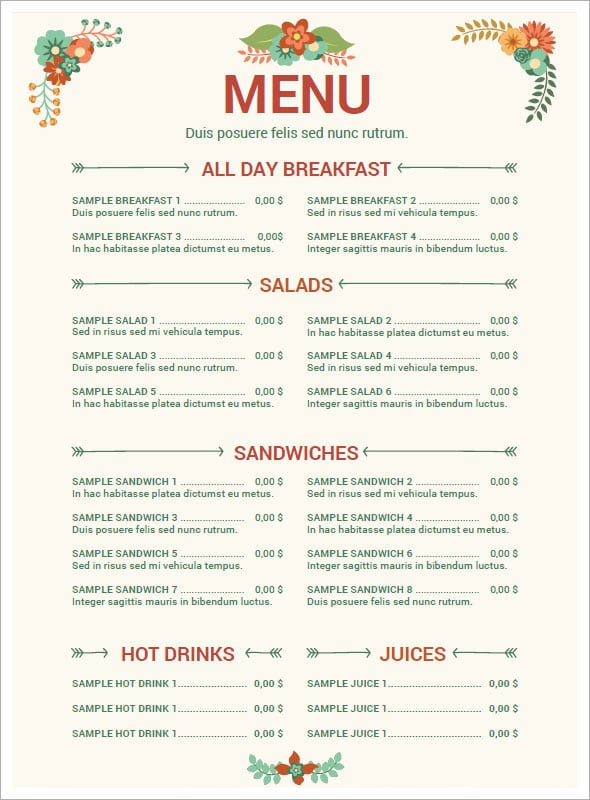 resturant menu image 3