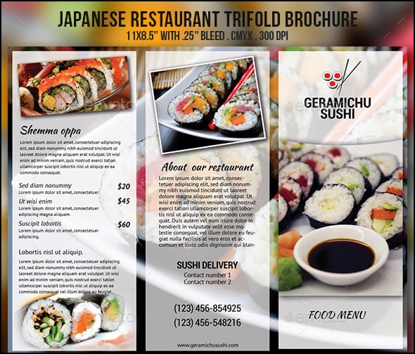 resturant menu image