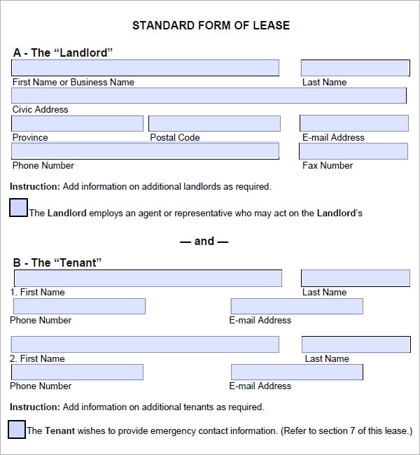 lease agreement image