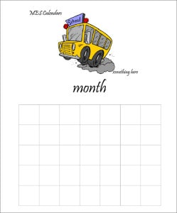 School Calendar Maker Template