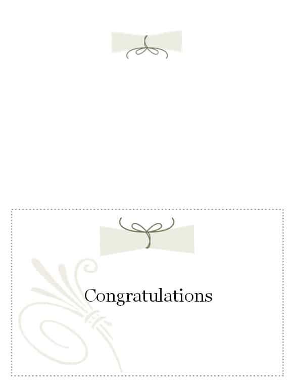 Graduation Name Card Template