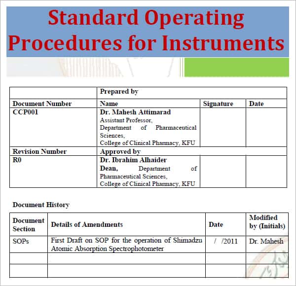 standard-operating-procedure-template-excel-pdf-formats