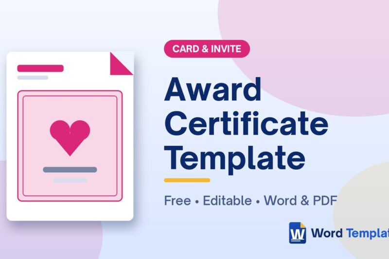 5+ Free Award Certificate Templates