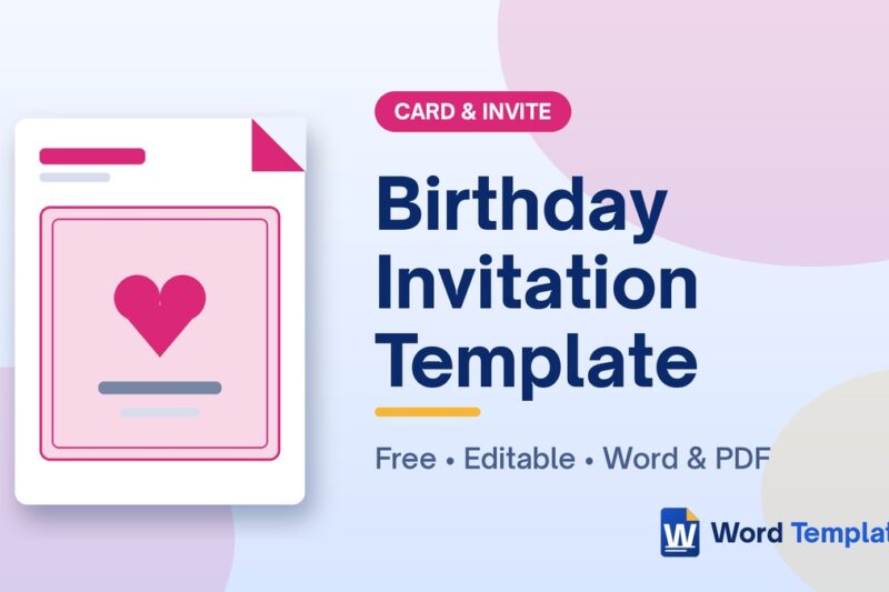 Birthday Invitation Template