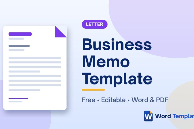 Free Business Memo Template for Word