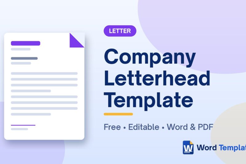 5 Free Company Letterhead Templates for Word