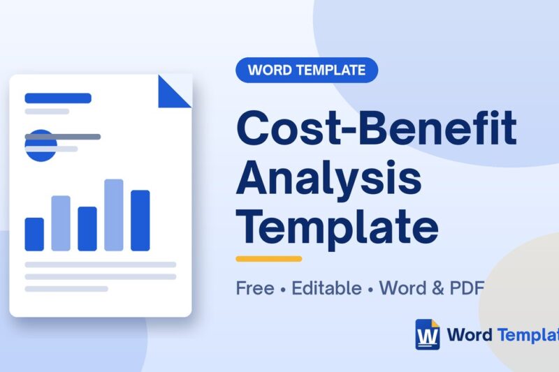 Free Cost-Benefit Analysis Template for Word