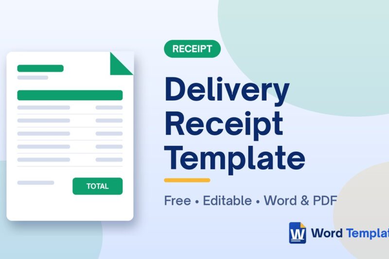 Delivery Receipt Template