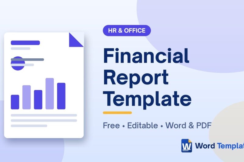 Free Financial Report Template for Word