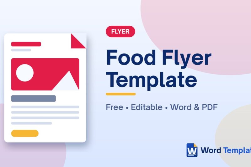 Free Food Flyer Template for Restaurants and Catering