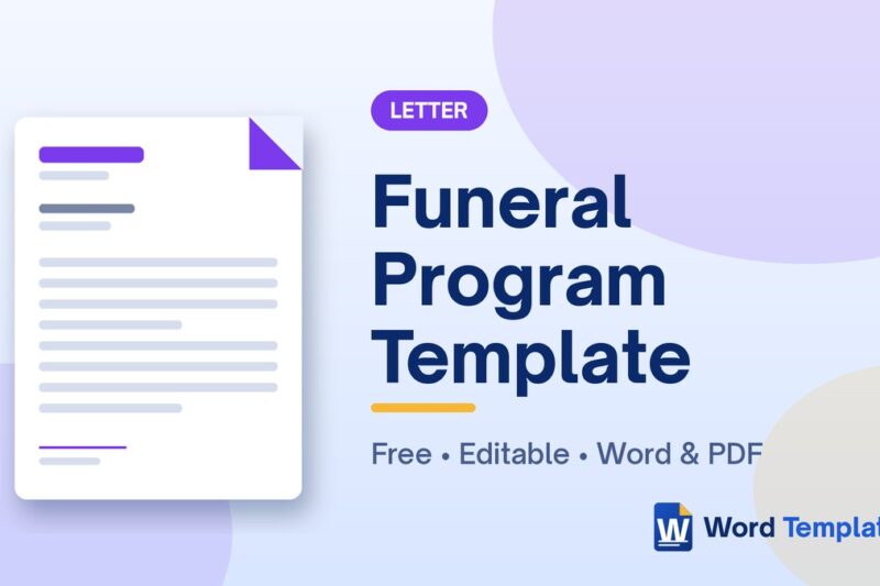 8 Funeral Program Templates and Memorial Planning Guide
