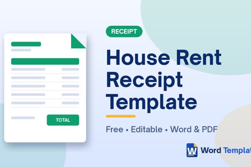 House Rent Receipt Template