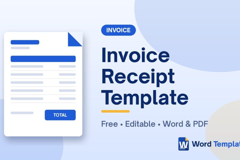 Free Invoice Receipt Template for Payments and Balances