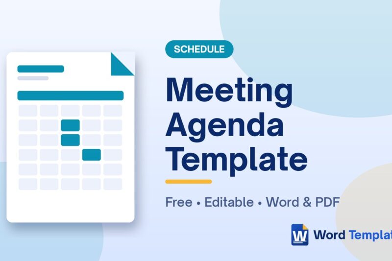 6+ Free Meeting Agenda Templates